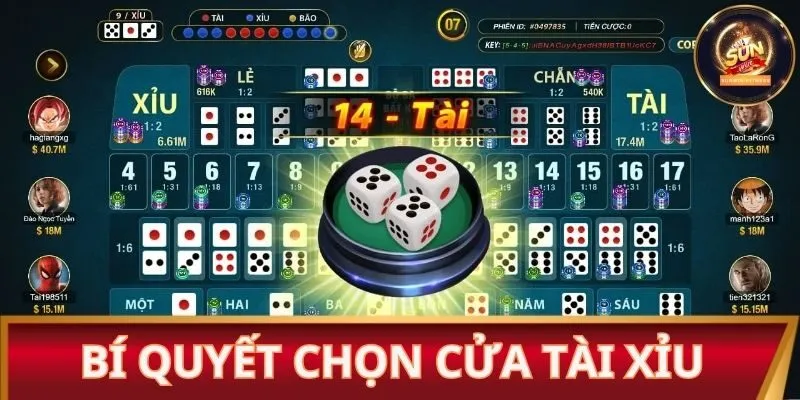 Bỏ túi 3 bí quyết chọn cửa Tài Xỉu