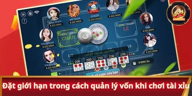 Đặt giới hạn trong cách quản lý vốn khi chơi tài xỉu