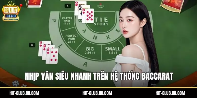 Nhịp ván siêu nhanh trên hệ thống baccarat